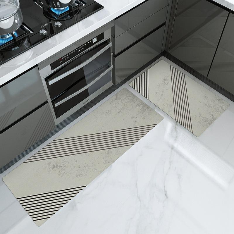 Коврик для кухни с длинной полосой, впитывающий масло, впитывающий напольный коврик, нескользящий коврик для ног, противомасляный коврик для дома, дверной коврик, ковер