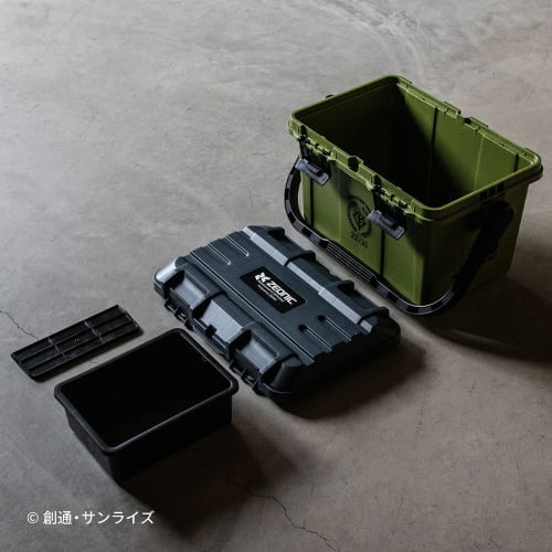 Plex Mobile Suit Gundam Toolbox 17L Zeon Principality Model Zaku Light Green
