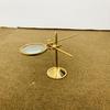 Brass Glass Adjustable Magnifying Desk Lens 7.62 Cm Magnifier Office Decorative Nautical Magnifying