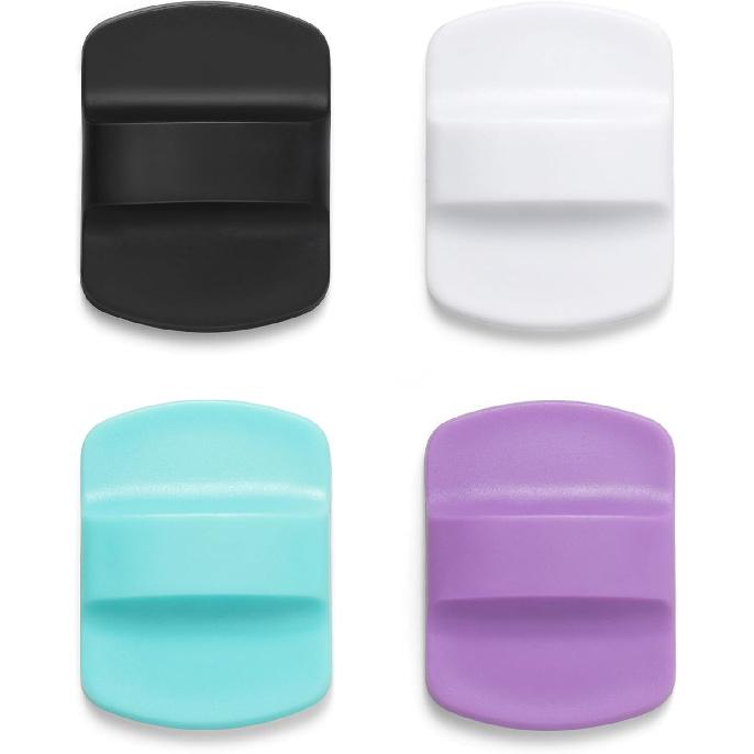 Magnetic Slider for YETI Lid,Compatible with YETI Rambler 8 oz,10 oz,14 oz,16 oz,20 oz,24 oz,30 oz Lids(Black, White, Seafoam, Purple) 4 Pack