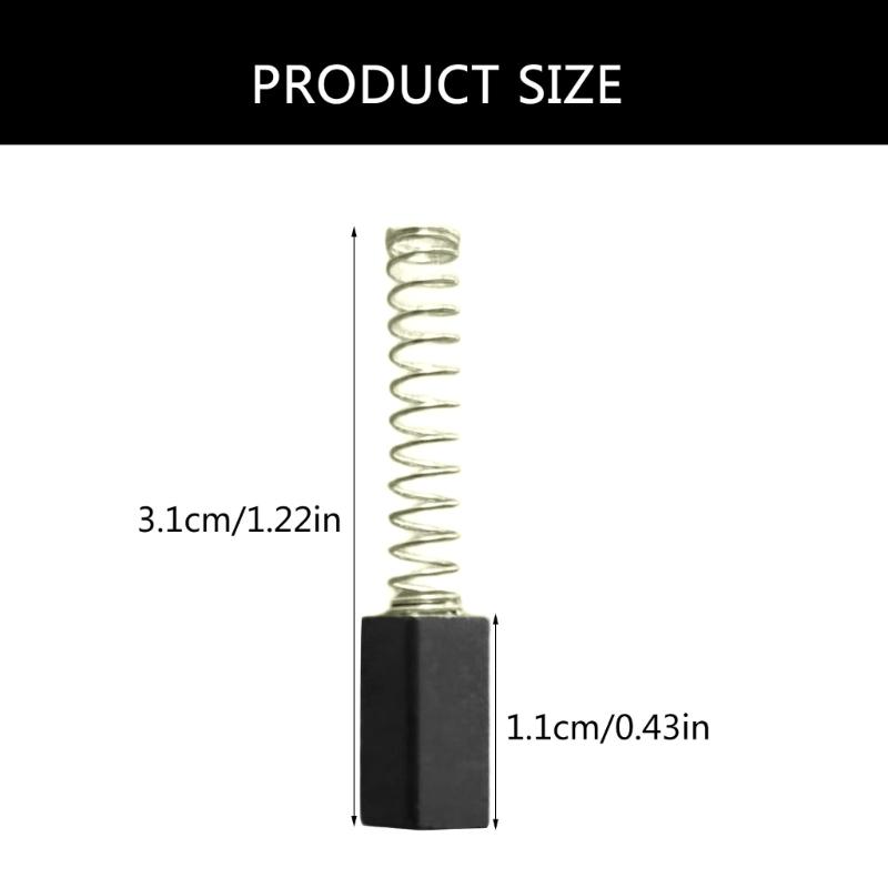 10Pcs 250W Sewing Machine Motor Carbon Brushes 5x12mm Carbon Brush Motor Brushes for Home Sewing Machine