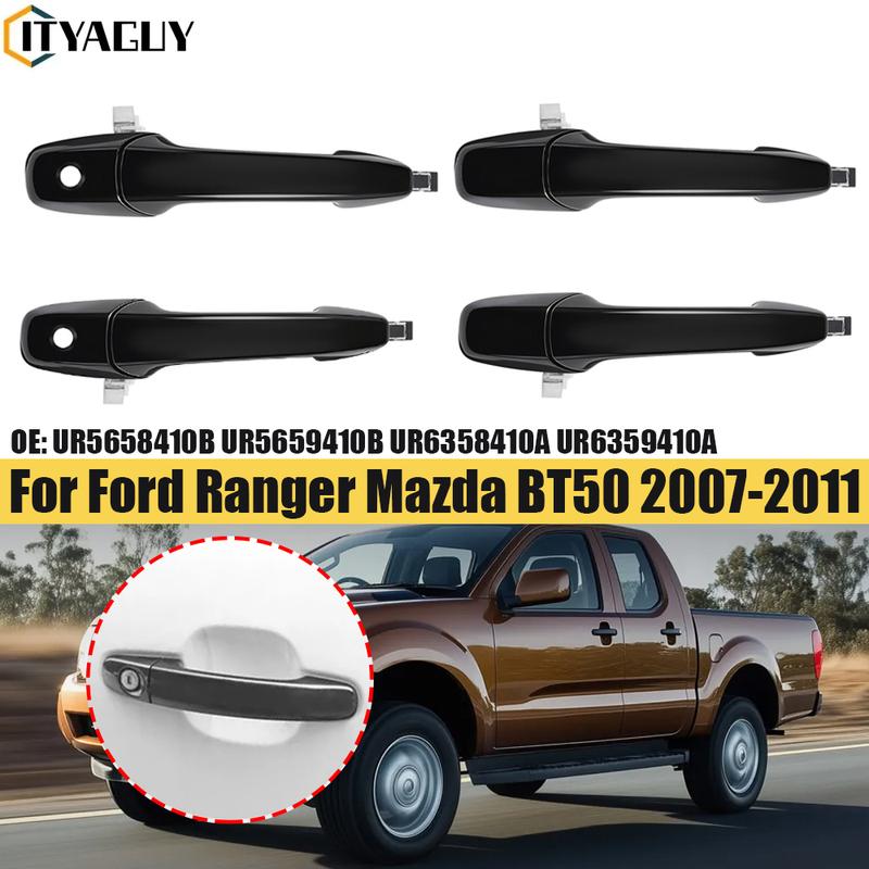 Front Rear Car Outside Exterior Door Handle For Ford Ranger For Mazda BT50 2007-2011 UR6358410A UR6359410A UR5658410B UR5659410B