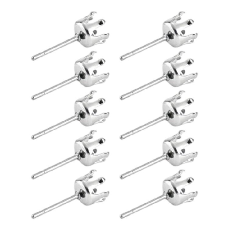 Оптовый набор 10 шт. компонентов с зубцами для изготовления ювелирных изделий, модный аксессуар для страз, гвоздиков, серег и набор для рукоделия для взрослых