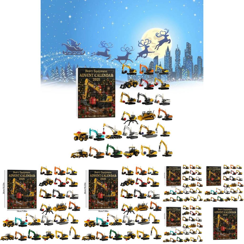 Рождественская серия «Слепой ящик» Набор акриловых брелоков для ключей в виде машинок для праздничных подарков