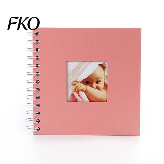 Compact Photo Album Album, 6 Inch Baby Memory Book, Mini Scrapbook for Kids with Stickers & Decorative Creative Kit Borders, DIY First Year