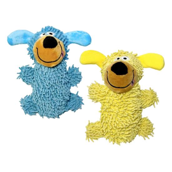 Пищащая игрушка для собаки, плюшевая набивная швабра, жевательная игрушка для собаки, интерактивная игрушка для прорезывания зубов щенка для маленьких, средних и крупных собак