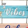 Wooden Ornaments Beach Theme Wall Sign Good Vibes Only Hanging Plaque with Hemp Door Decoration Rope Coastal Ocean-Style Welcome for Porch Fence
