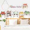 Hand Painted Cute Cat Wall Sticker Home Living Room Decor Vinyl Wall Art Decal