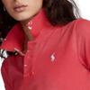 Polo Ralph Lauren Вышитое украшение Однотонная винтажная рубашка-поло с коротким рукавом Приталенный крой Женские топы WMPOKNINN820482-610