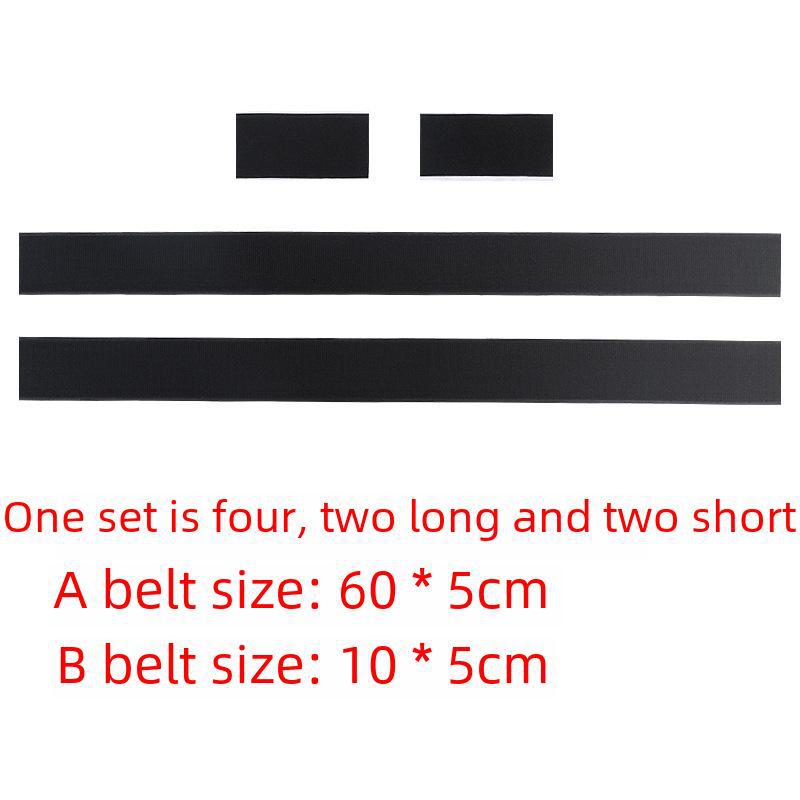 Багажник автомобиля с липучкой для фиксации огнетушителя и груза, ремень-стяжка для фиксации вещей в автомобиле.