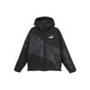 Ig Cat Hooded Down Puffer Jacket Color Block Casual Loose Fit Men Jacket Black 622148-01