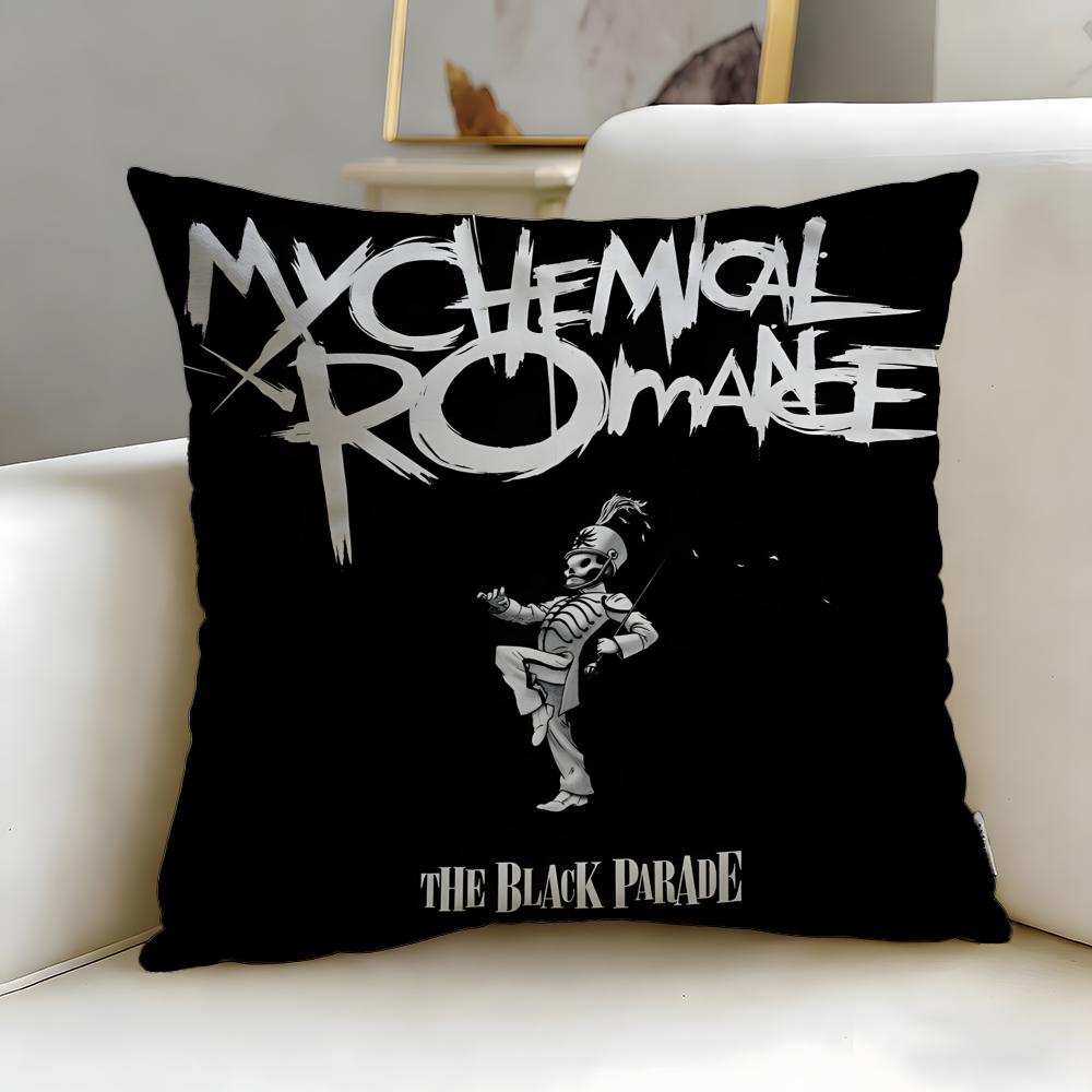 Классическая группа My Chemical Romance Наволочка Мягкая Легко стирается Подушка Универсальная для Дивана Кровати Путешествий и Офиса