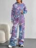 Gradual Change European And American Autumn And Winter Casual Long-Sleeved Suit Women'S Hooded Sweater Trousers Two-Piece Set