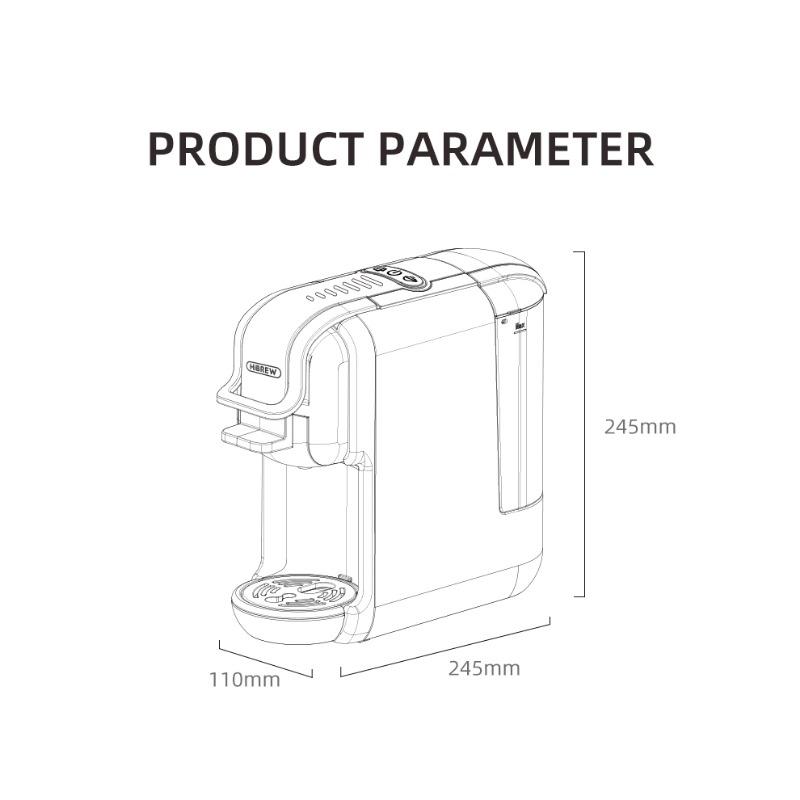 Капсульная кофемашина, автоматическая домашняя маленькая итальянская портативная интегрированная полностью совместимая машина, несколько кофемашин 5 в 1