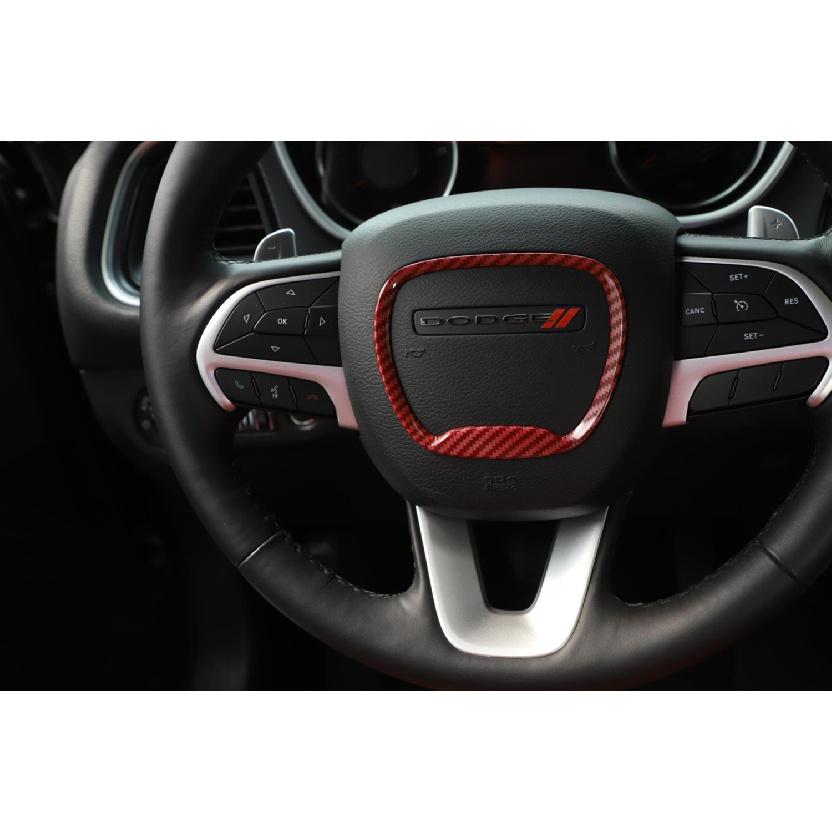 Steering Wheel Center Trim Ring Decoration for Dodge Challenger Charger 2015-2022 Durango 2014-2022 Car Interior Accessories