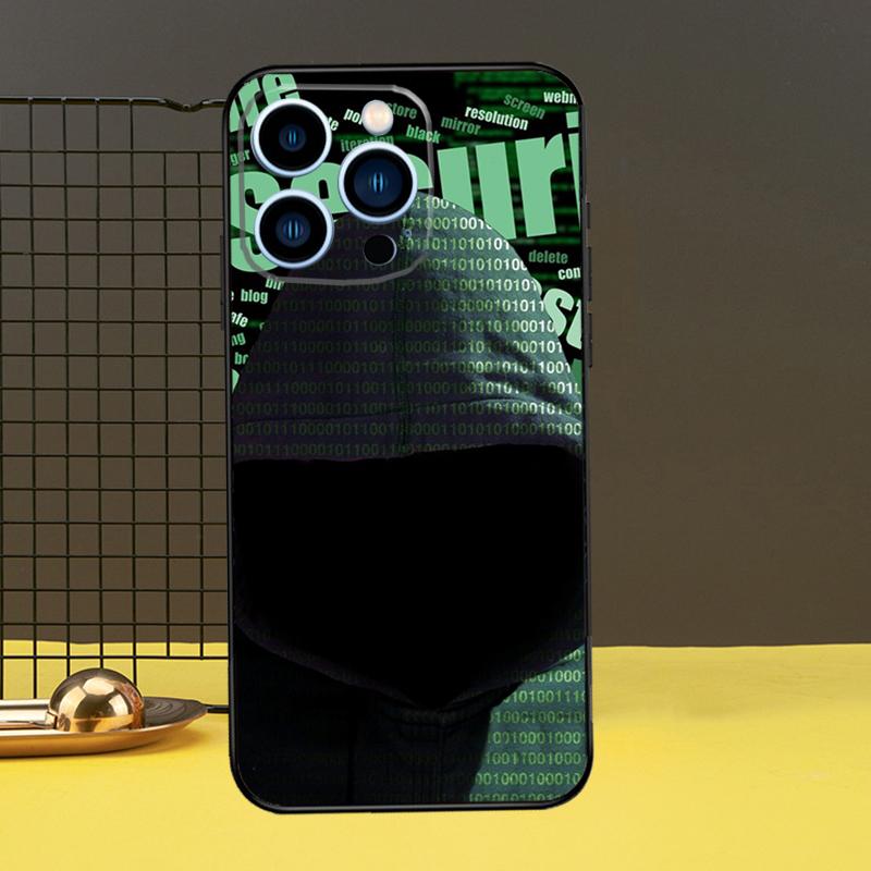 Чехол Hacker Binary Matrix Rain для iPhone 12 11 14 Pro MAX XR X XS Max Чехол для iPhone 13 Pro Max 7 8 Plus SE2