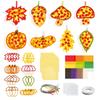 Paper Craft Courtyard Halloween Decoration Handmade Window Painting Pendant Set  Thanksgiving Day