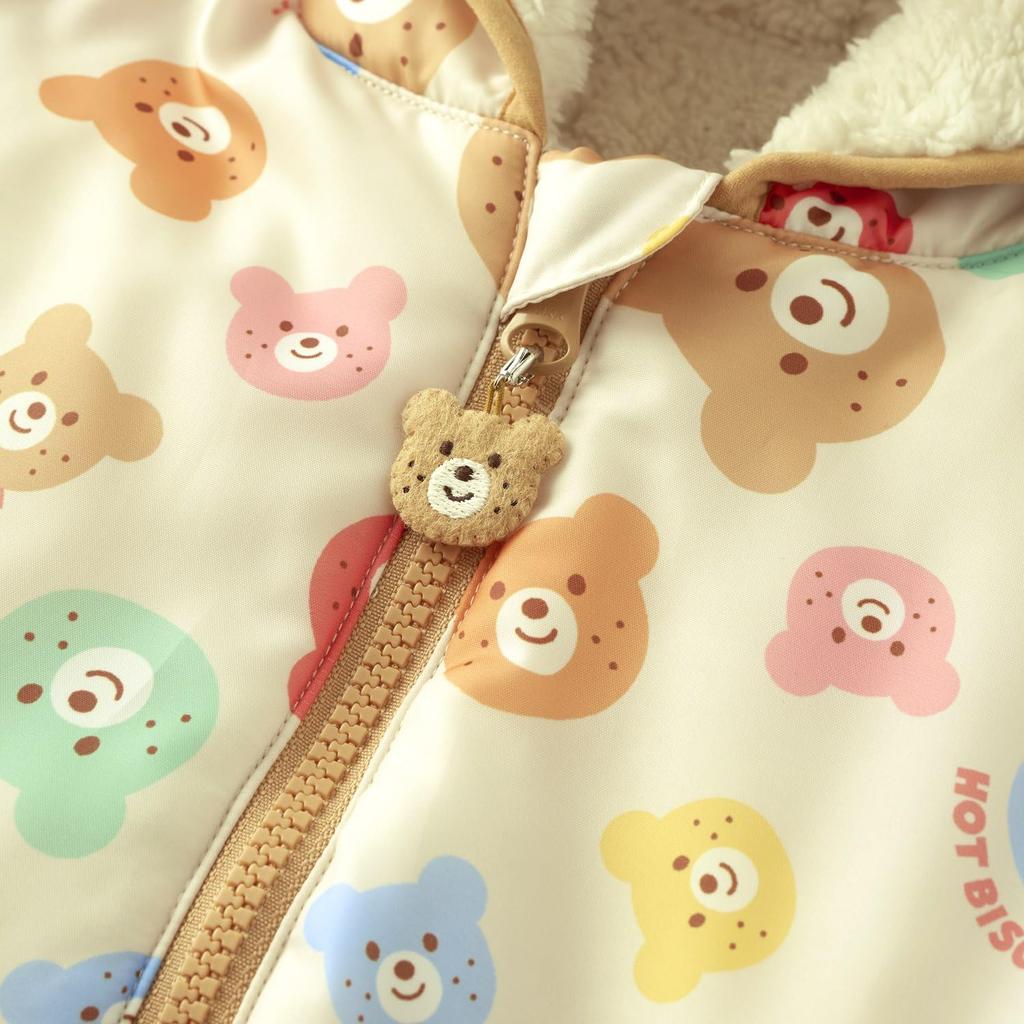 MIKIHOUSE HOT BISCUITS Комбинезон для мальчиков и малышей размера M, для девочек, одежда, многоцветный, (80-90см), 73-1201-688