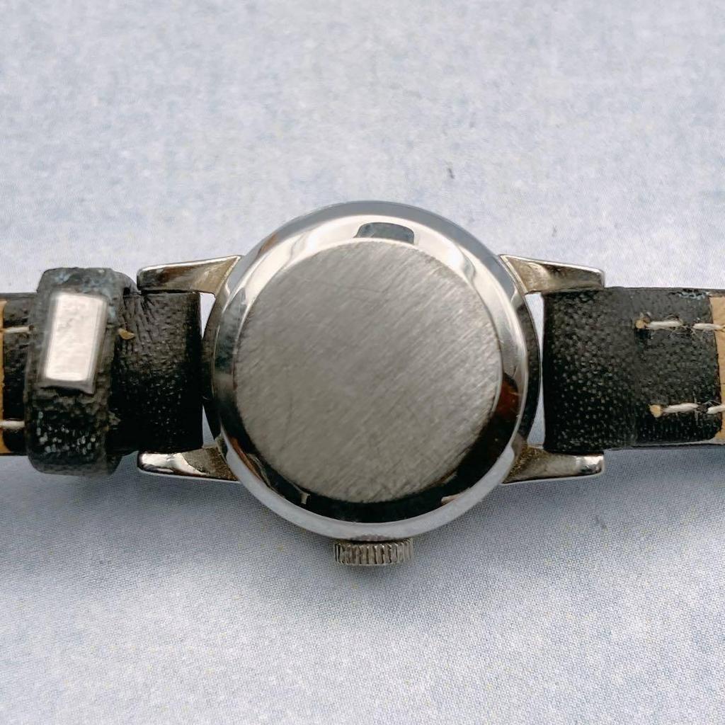 Б/У [Рабочий экземпляр] OMEGA Ladymatic Часы с ручным заводом Граненое стекло Новый ремешок Omega Ручные часы Ladymatic Винтаж