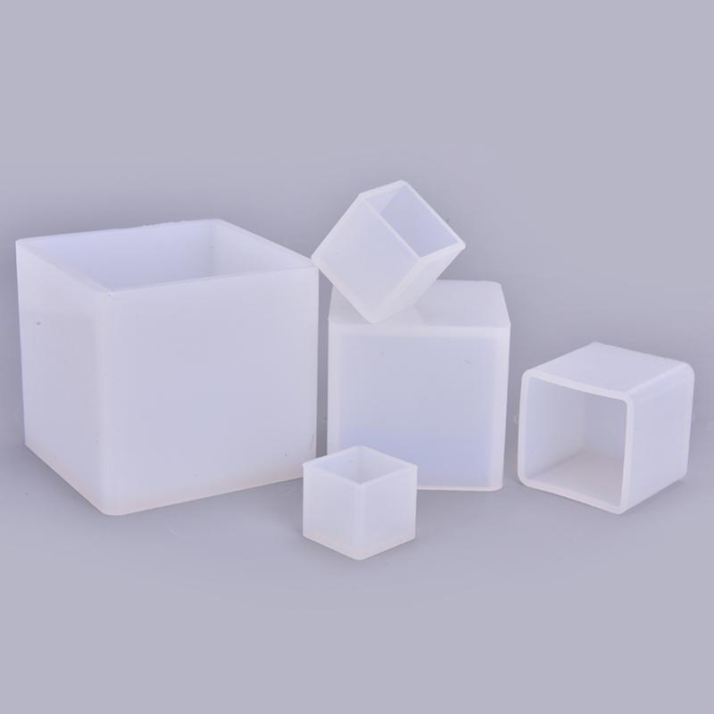 1 шт., силиконовая форма для свечей в форме куба, квадратная форма для поделок из гипса
