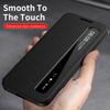 Умный чехол-книжка для Samsung Galaxy S25 Ultra с функцией пробуждения/сна через приложение, держателем для карт-кошелька и поверхностью, не оставляющей отпечатков пальцев