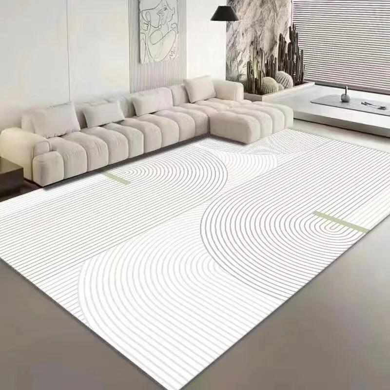 Abstract Line Printed Living Room Carpet Non-slip Home Hotel Lobby Floor Mat Kitchen Bedroom Decor Rug Washable Entrance Doormat