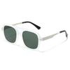 Simple and personalized double beam square sunshade sunglasses, new retro high-quality pilot sunglasses