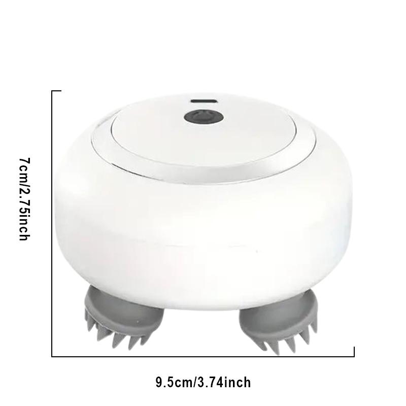 Head Massager with Adjustable Speed for Scalp Massage Red Light for Hair Care Soft Silicone for Deep Kneading of the Head