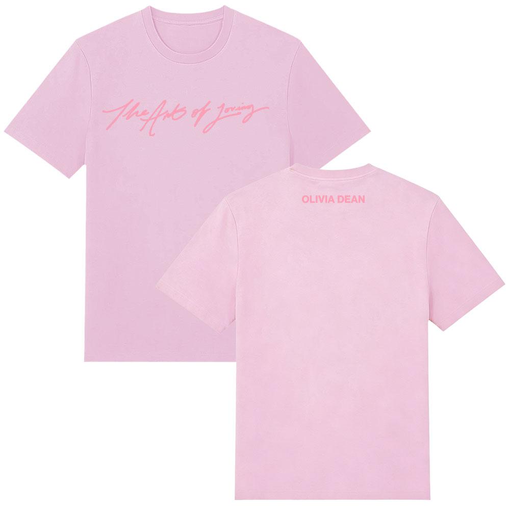 The Art of Loving Script Tee Olivia Dean High Quality Cotton T Shirts Summer Comfort O-neck Short Sleeve Women Men Y2K T-shirts
