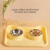 Поднятая миска для кошек Контейнер для еды Кормушка Двойные миски Собаки Миска для сухого корма Коврик