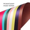 A4 Pearl Paper DIY Card Making Paper Iridescent Paper Wrapping Paper Craft Paper Pure Color Pearl Paper Kraft Card Paper