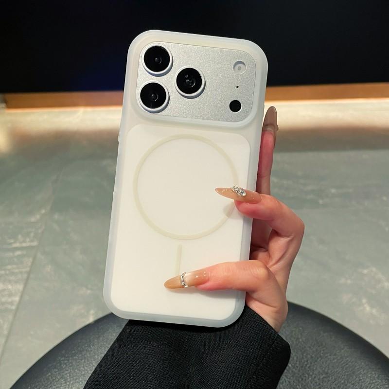 Матовый для Магнитного Чехла для Для Iphone 17 16 1 Pro Max Конфетный Цвет Ощущение Кожи Беспроводная Зарядка Мягкое Силиконовое Покрытие