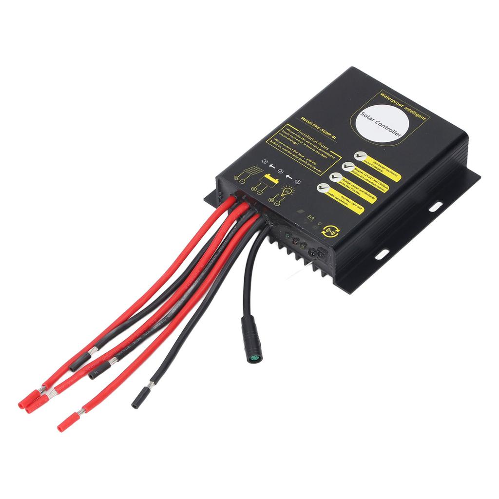 PWM Solar Charge Controller 12 To 24V 30A Bluetooth Water Resistant Adjustable Universal Solar Charg