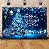 Christmas Day Party Decoration Background Cloth Merry Christmas Christmas Tree Tapestry Suitable for Photography Home Outdoor