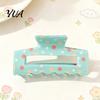 Polka Dot Hair Claw Colorful Clip for Women, Sweet Macaron Style Non-slip Shark Durable Clamps Gripper Thick Hair, Lightweight Accessories Daily