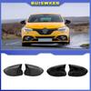 Высококачественные глянцевые черные крышки боковых зеркал для Renault Megane 4 MK4 2016-2020 Bat Крышка зеркала заднего вида