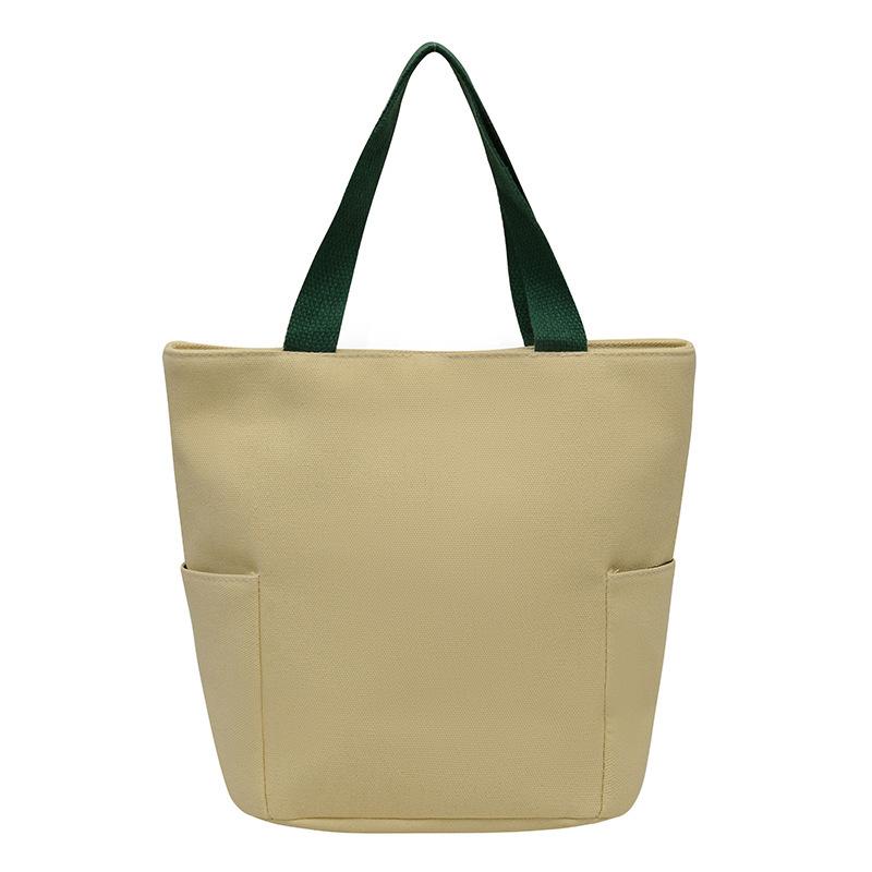 Сумка-ведро, холщовая сумка, новая модная сумка Bento, маленькая квадратная сумка, пустая однотонная тканевая сумка