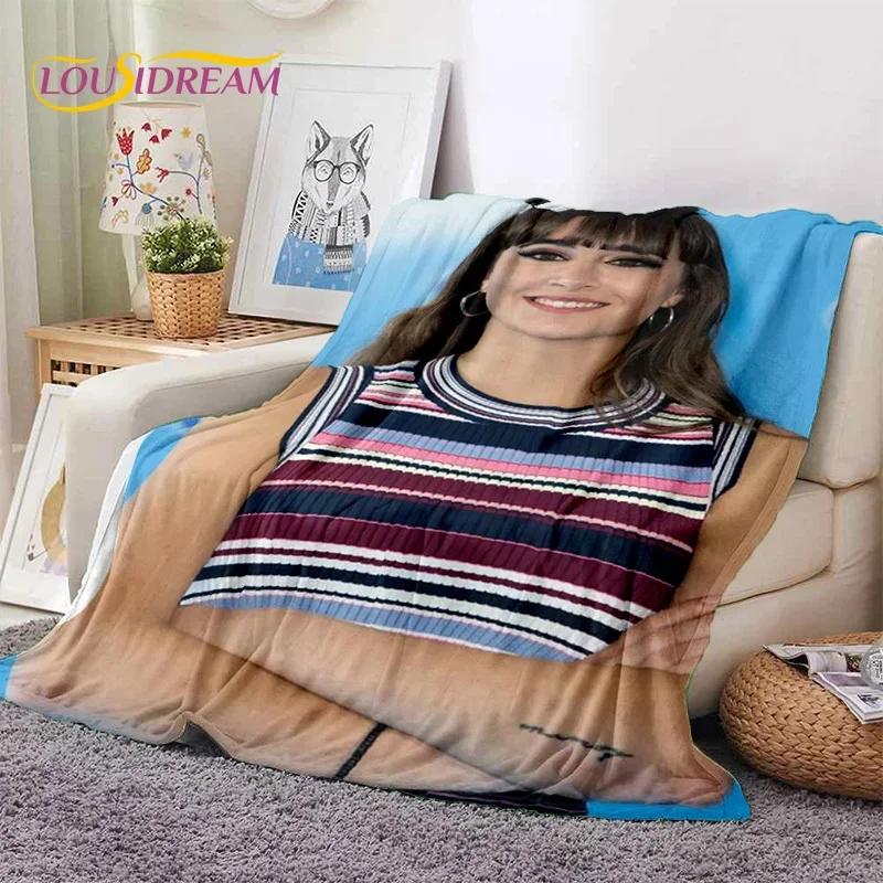 3D Cute Aitana Spanish Singer Soft Flannel Blanket for Beds Bedroom Sofa Picnic,Throw Blanket for Cover Outdoor Leisure Nap Gift