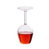 1/2Pcs Wine Glass Easy to Clean Dishwasher Safe Large Capacity Inverted Striped Design High Transparency Wine Glass