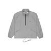Fear of God Essentials Куртка SS20 с флуоресцентным логотипом и воротником-стойкой на молнии, унисекс, серебристая FOG-SS20-301