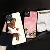 Чехол для телефона Dachshund Black Stripe PC+TPU для IPhone 17 16 15 14 13 12 11 Pro Max Plus Kawaii Мультяшная обложка