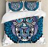 Owl Duvet Cover Bird Decor Bedding Set Printed Comforter Cover for Boys Girls Children Teens Bedroom Decor with 2 Pillow Case
