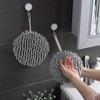 Hanging Chenille Hand Wipes Kitchen Bathroom Hand Towel Ball with Hanging Loops Quick Dry Soft Absorbent Microfiber Towels