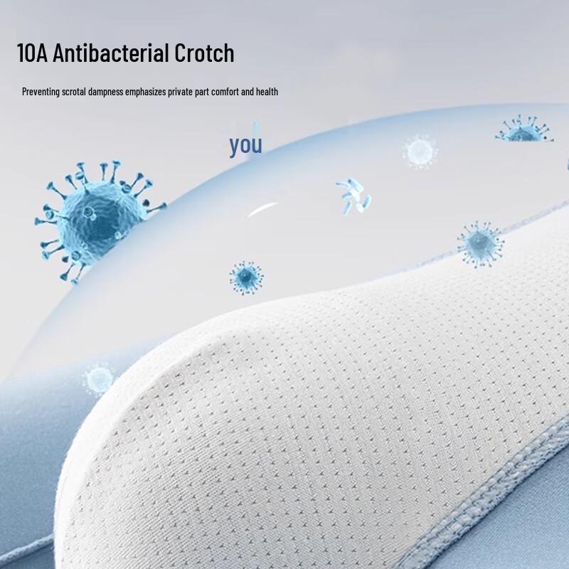 Мужские антибактериальные хлопковые трусы-боксеры FitonTon 10A, 4 штуки