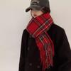 Women's Retro Plaid Imitation Cashmere Scarf