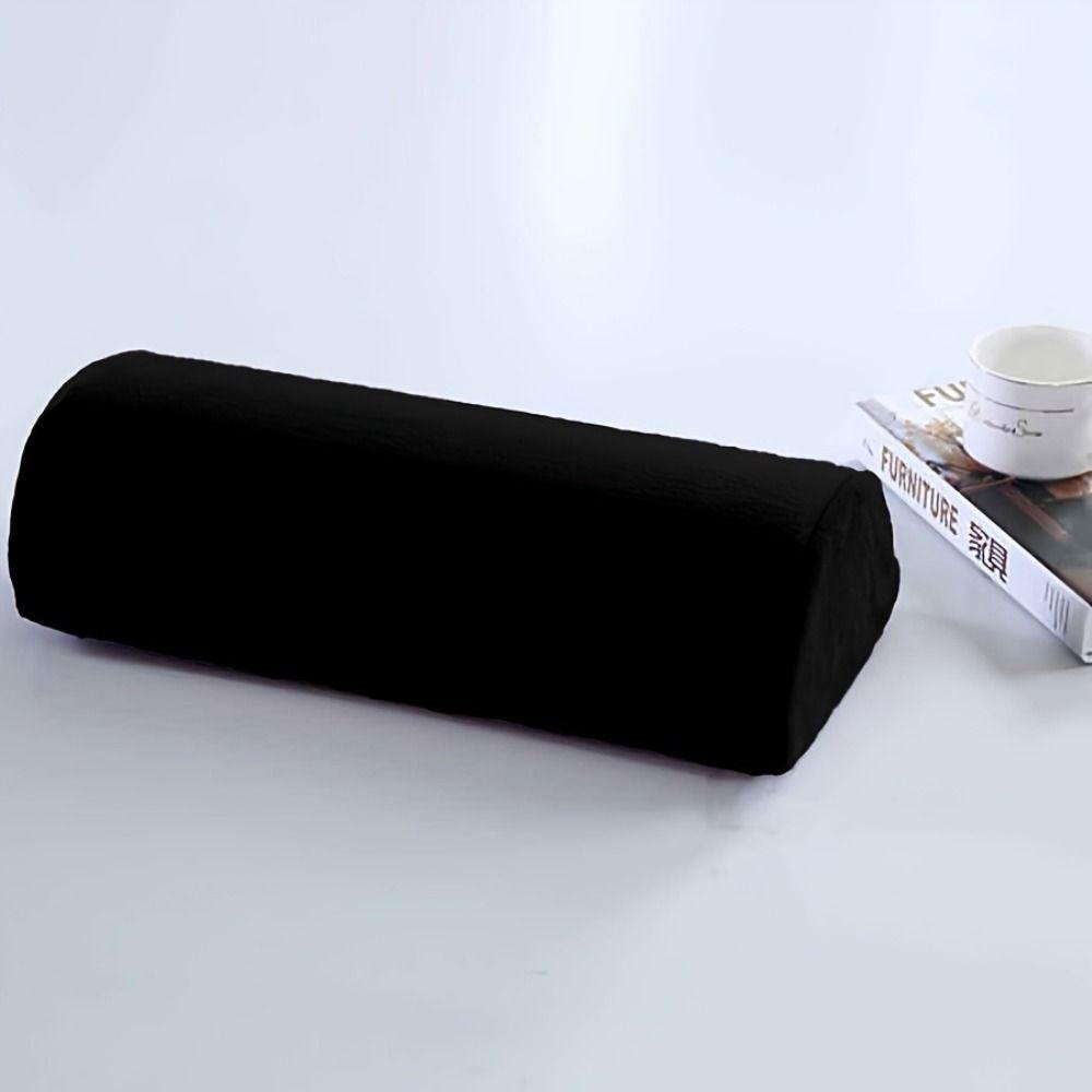 Half Cylinder Half Moon Bolster Pillow Removable Cover Semi-Roll Knee Pillow Home Use