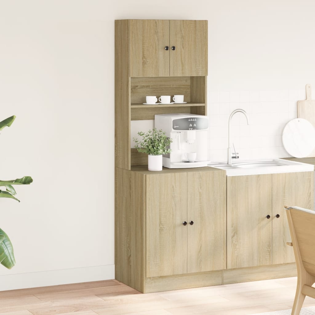 Kitchen Cabinet Sonoma Oak 60 x 50 x 180 cm Particleboard