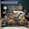 Guitar Music Pattern Bedding uilt Set uilt Cover Pillowcase Home Decoration Birthday Gift (1 * duvet cover + 2 * pillowcase  without core)10