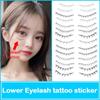 4/8 Pair 3D False Eyelashes Tattoo Under Eye Transfer lashes Decals  Beauty