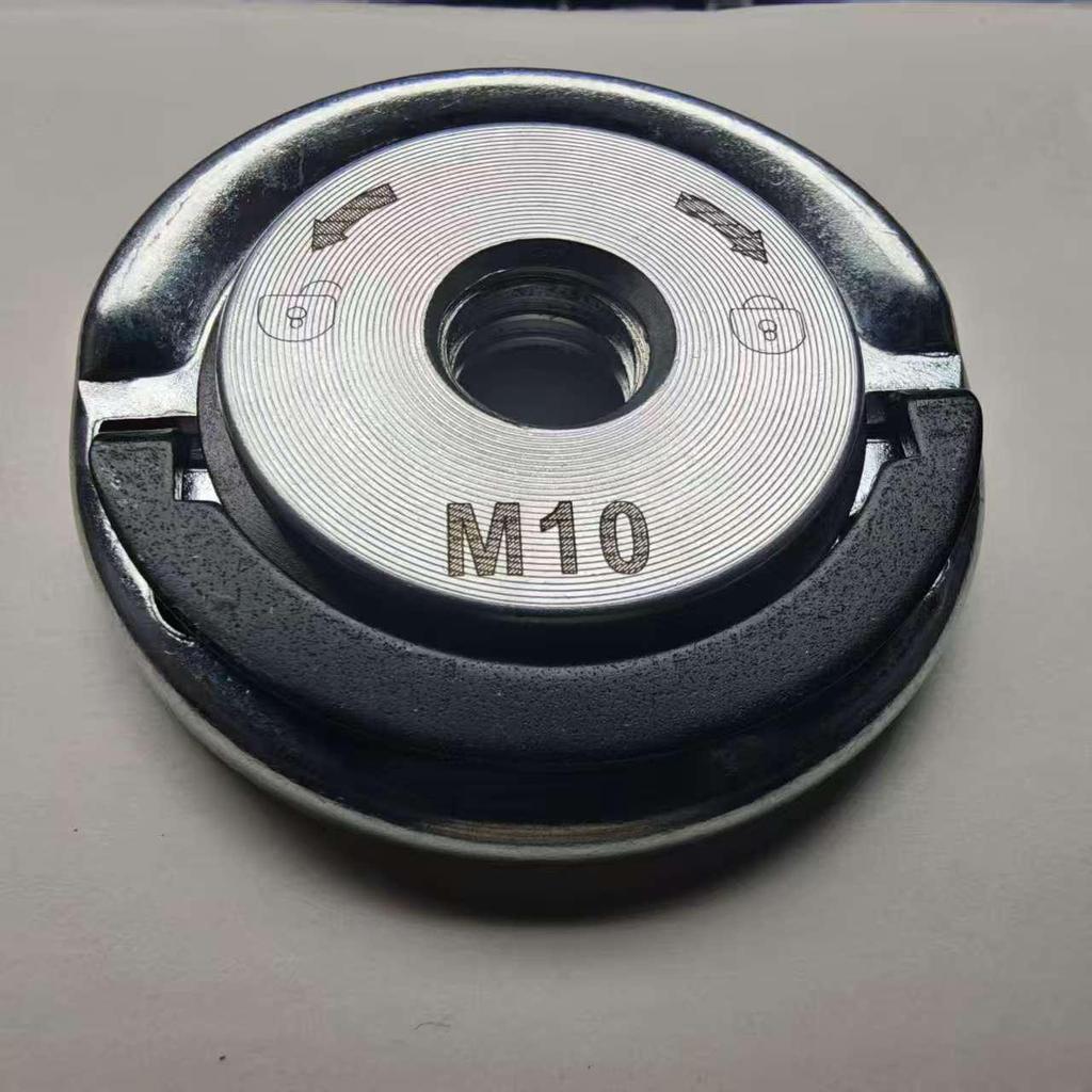 Upgraded M14 Carbon Steel Quick-Lock Nut for Angle Grinder: Universal Quick-Release Pressure Plate for Easy Installation and Disassembly.